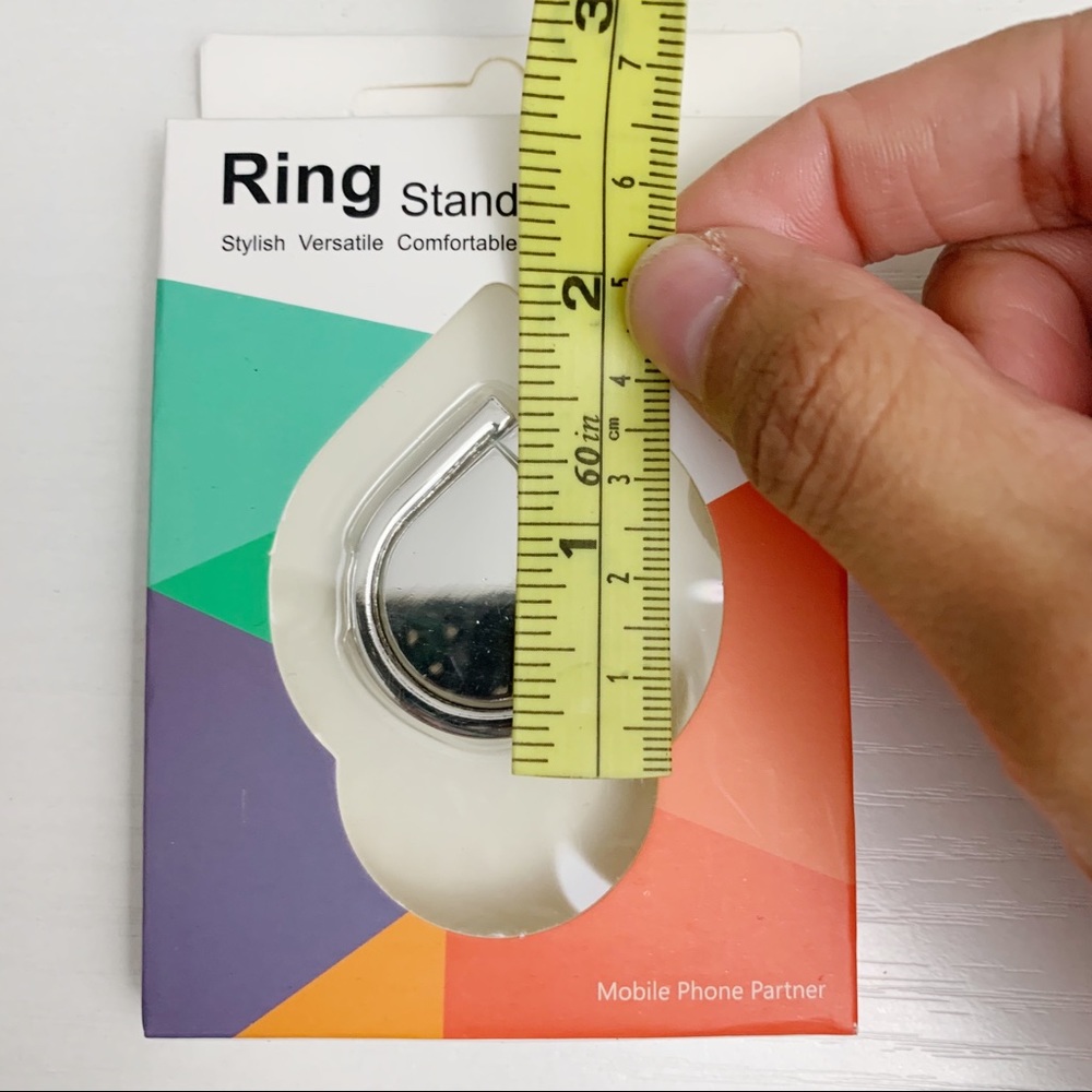 ⛱ 3/$15 Silver Ring Stand Tear Drop Phone Holder - Picture 5 of 5